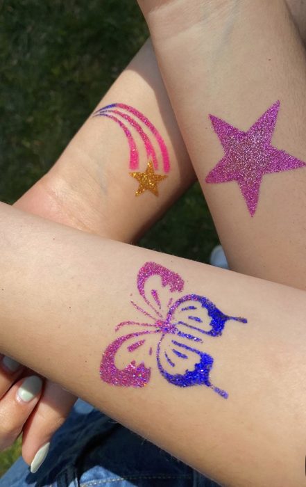 ILKIV ART glitter tattoo work